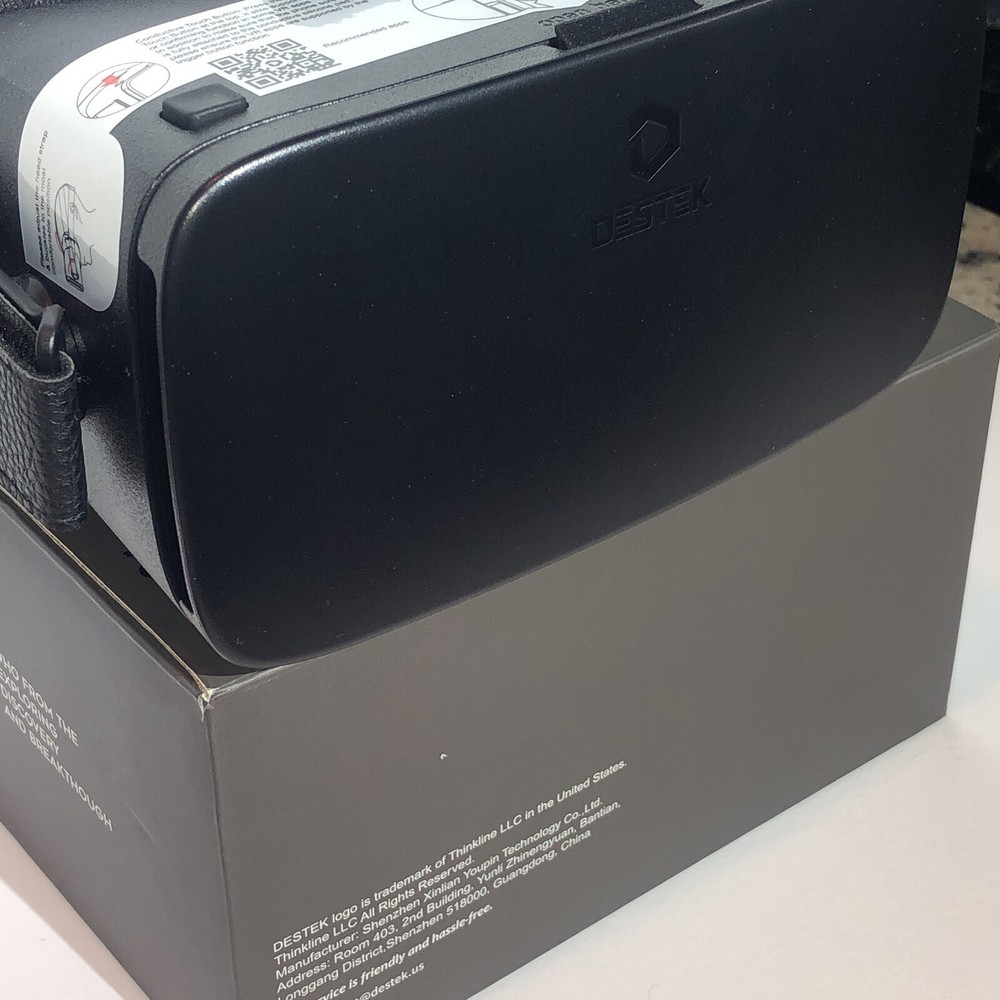 DESTEK V5 VR Headset/iPhone 13/12/11 /Samsung/Android with Controller/Black