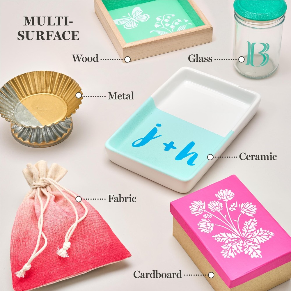 Multi-Surface Satin 12 pc Paint Set Solar Brights