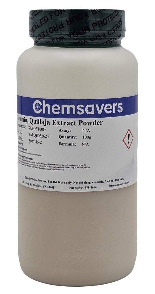 Saponin, Quillaja Extract Powder, 100g