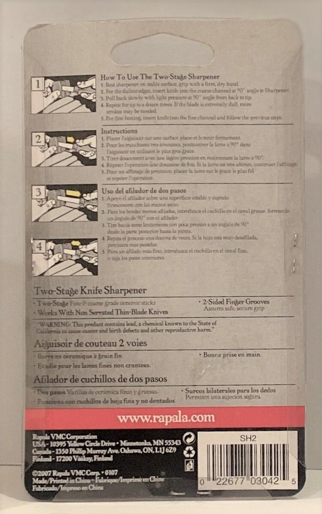Rapala - Two STage Knife Sharpener - Model #SH2