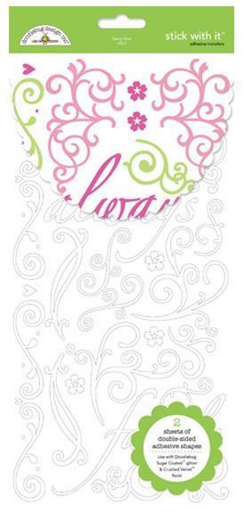 DOODLEBUG DESIGN STICK WITH IT ADHESIVE TRANSFERS FANCY THAT