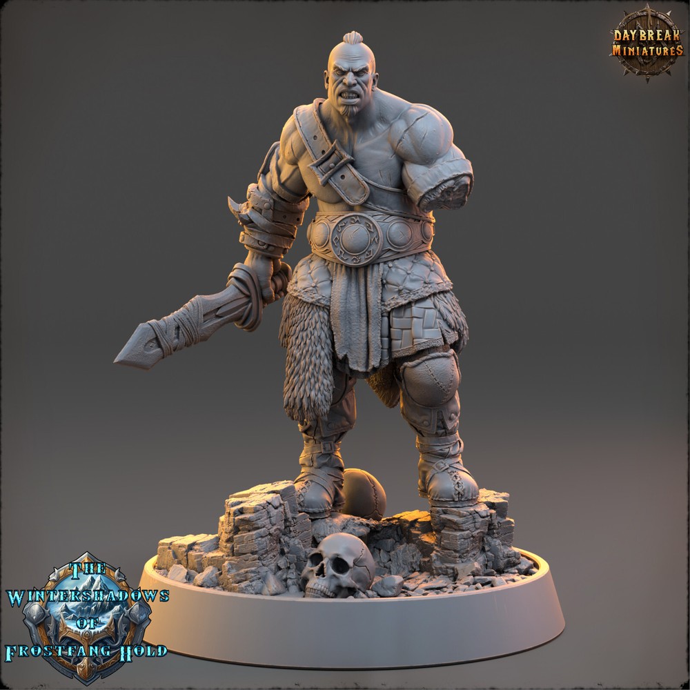 Northmen Fighter Gunnolf | DayBreak Miniatures | Compatible with D&D/AOS