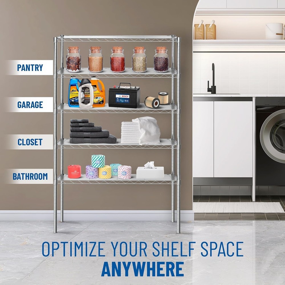 Durable 30 Gauge Polypropylene Shelf Liners for 18x48 Wire Systems - 4 Pack