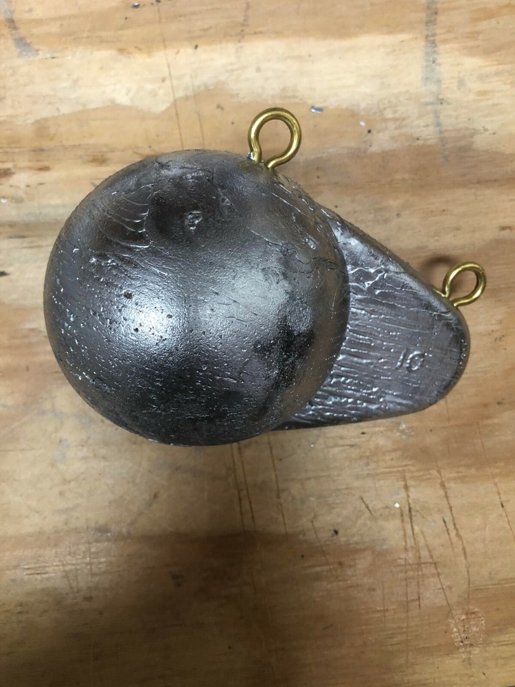 Two 10 lb Lead Downrigger Weights