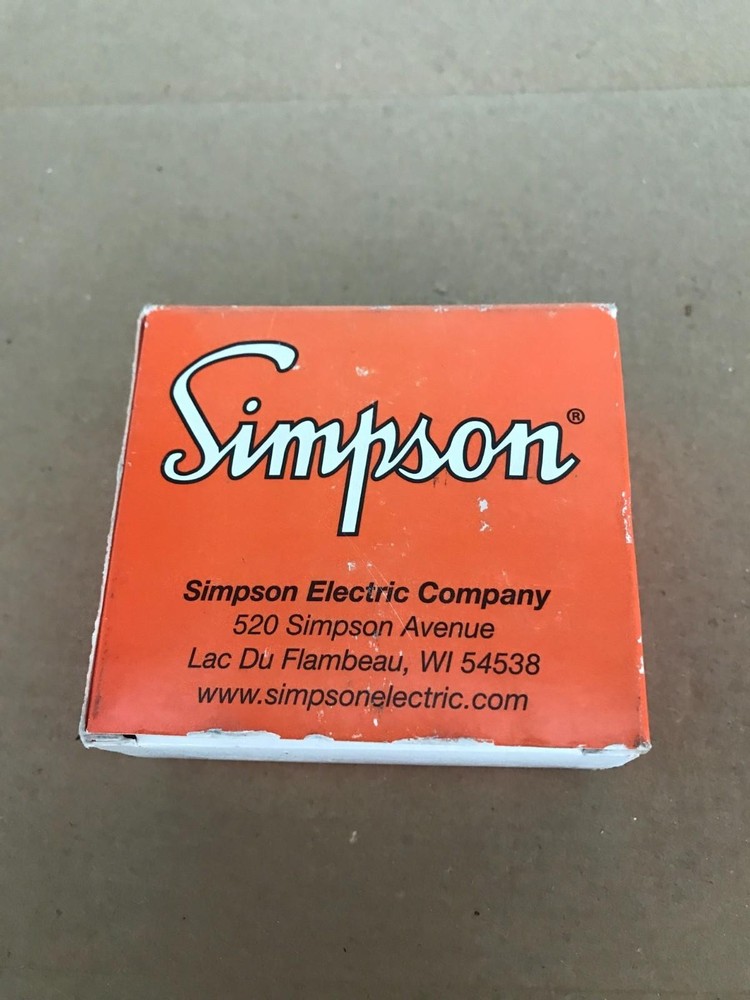 GENUINE SIMPSON ELECTRIC M23510710 MINI-MAX PANEL METER FAST SHIPPING
