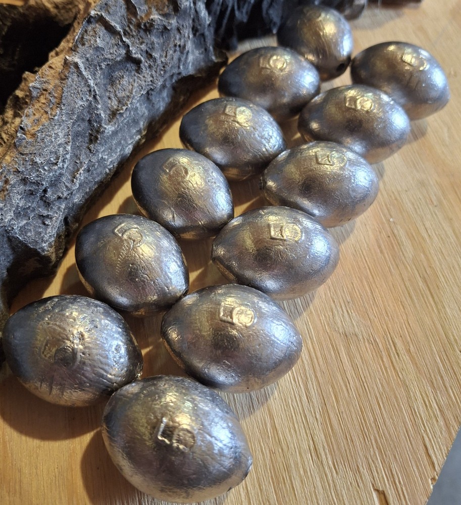 5 Oz Egg Weights - Texas Rig Decoy Weights - Per Dozen (Qty - 12)