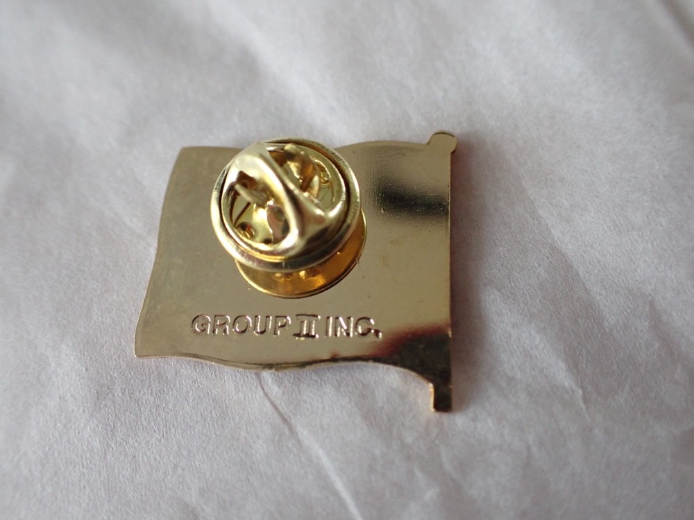 McDonalds Checkered Flag Racing Enamel Lapel Pin Nice