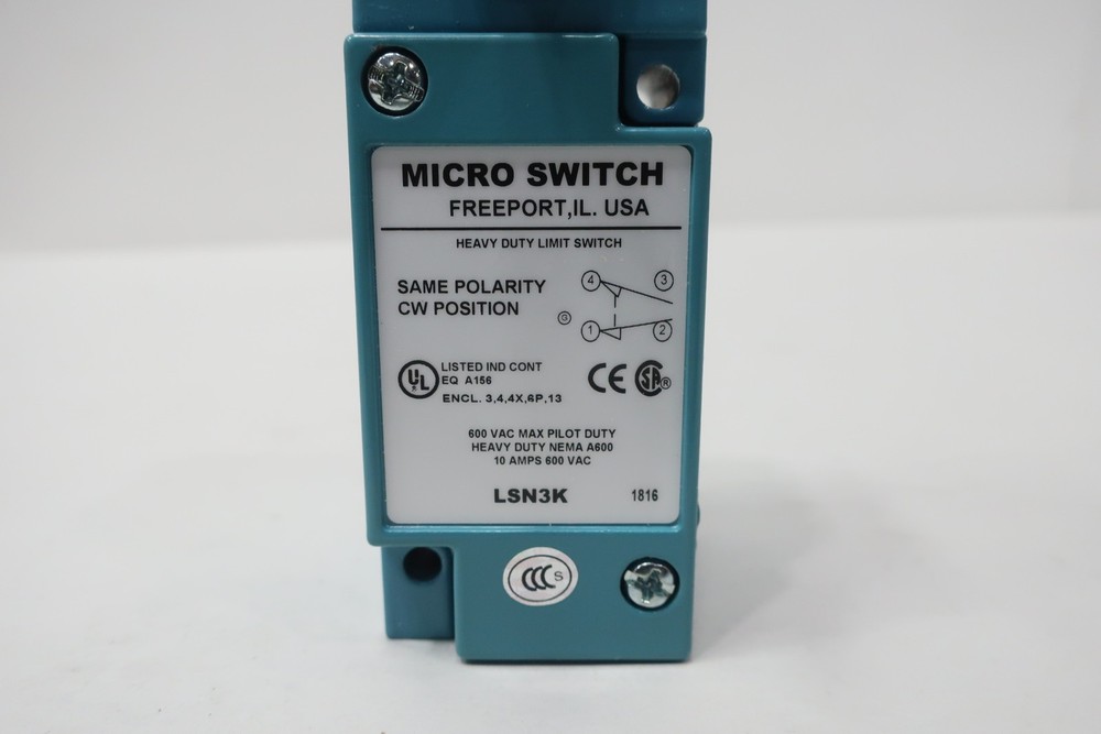 Honeywell LSN3K Micro Switch Limit Switch 600v-ac
