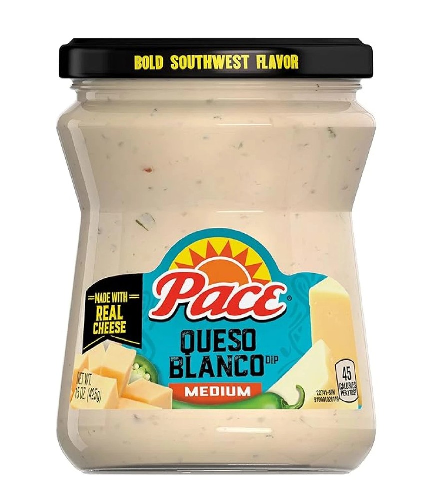 Pace Queso Queso Blanco Cheese Dip Great for Nachos 15 oz Jar