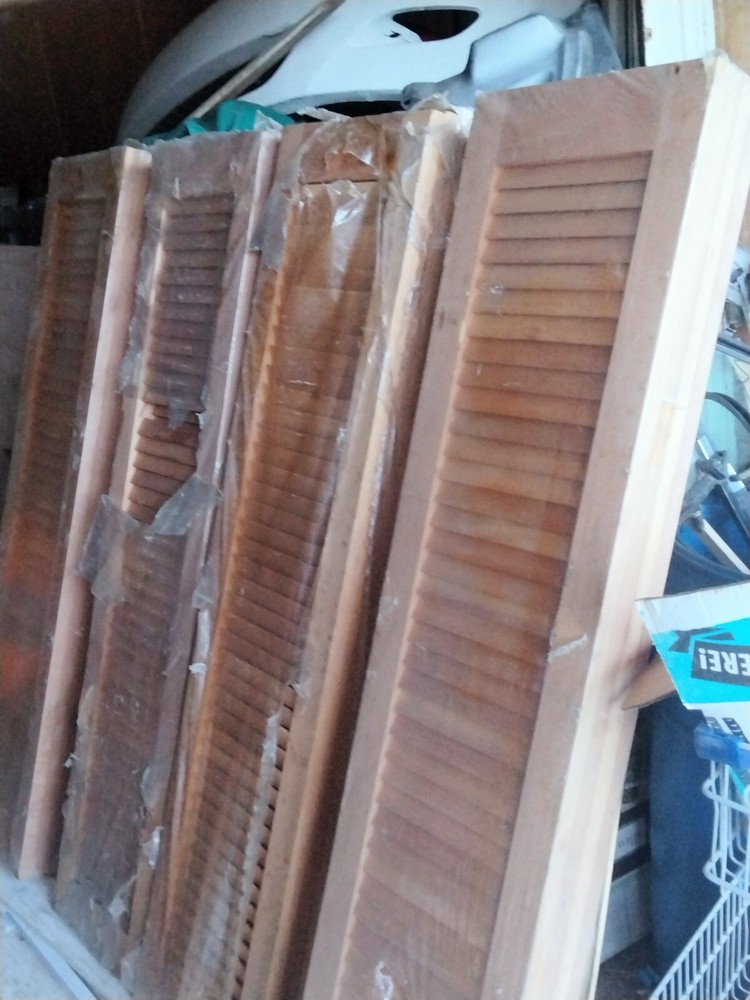 Spanish Cedar Louvered Shutters