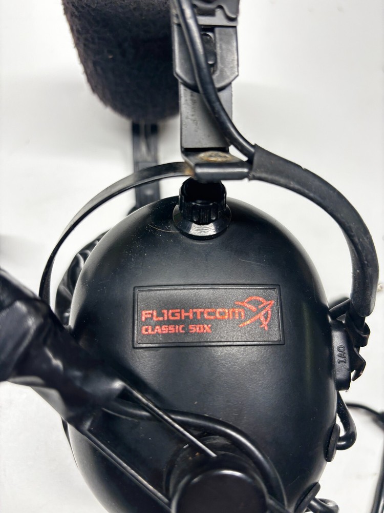 Aviation Flightcom Classic 50X Headset With Microphone