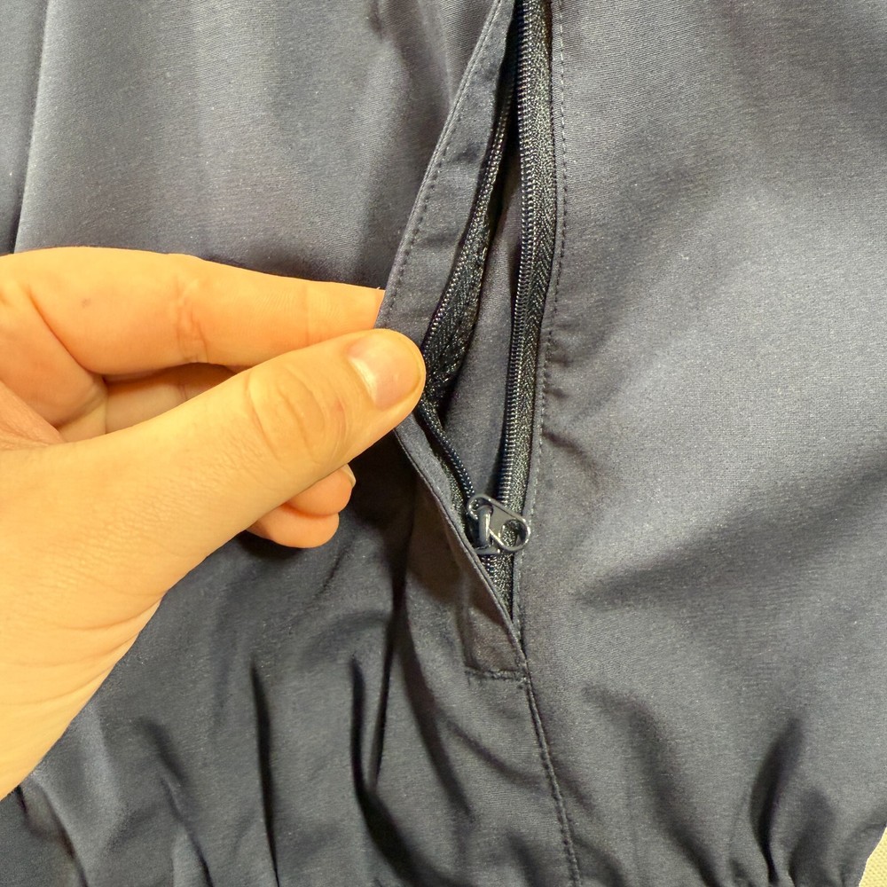 FootJoy Pullover Vest Windbreaker Mens Medium Navy Blue Rain Half Zip