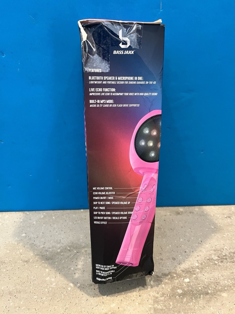 KARAOKE SING WIRELESS MICROPHONE SPEAKER LIGHTWEIGHT