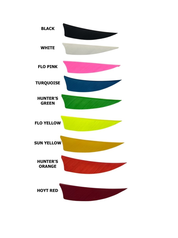 Ozark 3" LW Shield Solid Feathers - 1 dozen