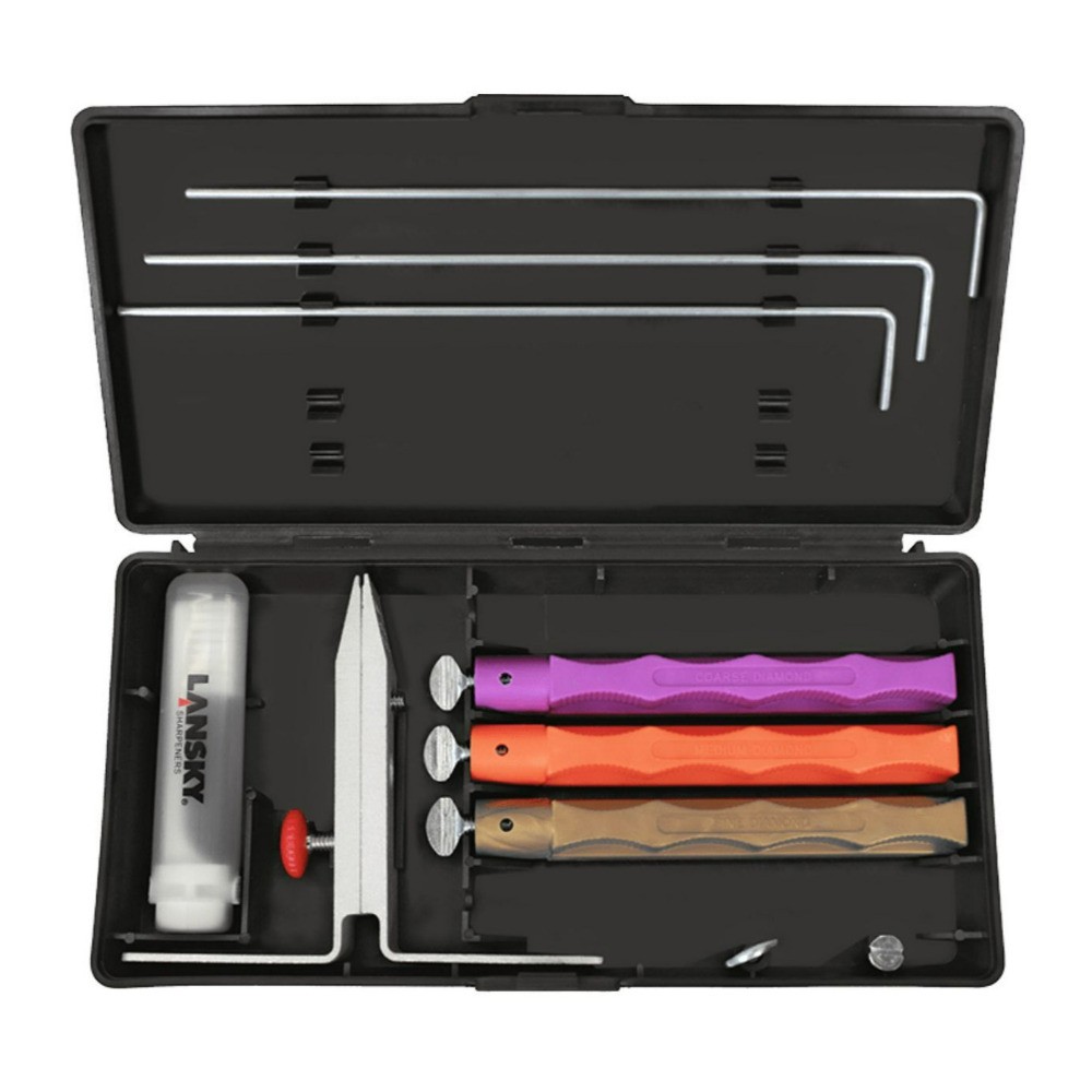 Lansky 3 Stone Standard Diamond System Precision Knife Sharpening Kit