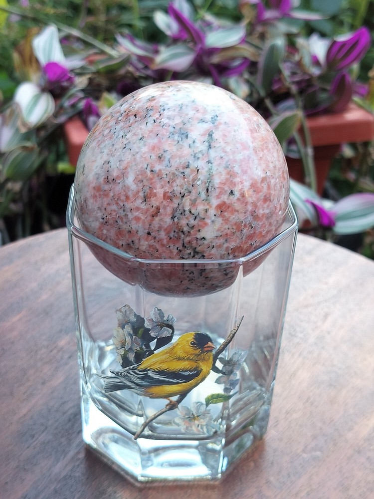 3" Polished Rose Granite Spheres/Balls