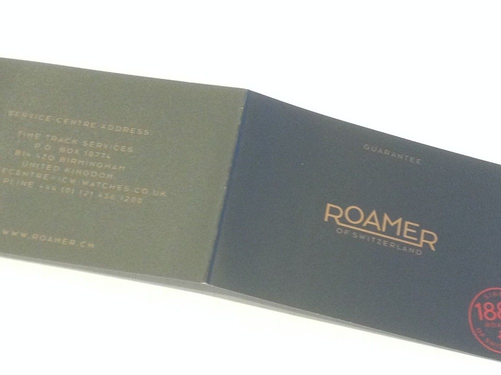 Roamer Guarantee Card