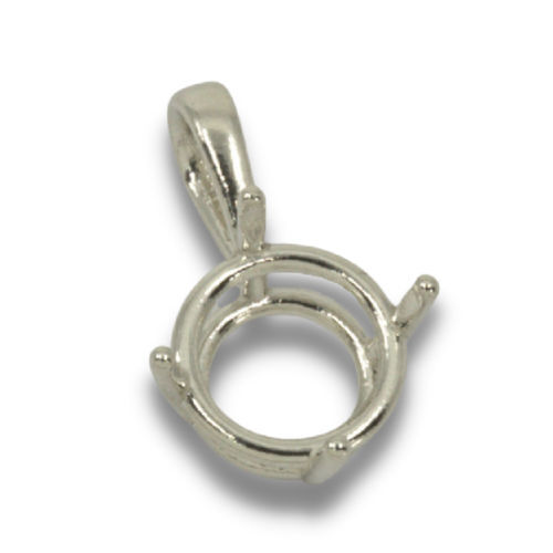 Round Single Bail Pre-notched Pendant Mounting