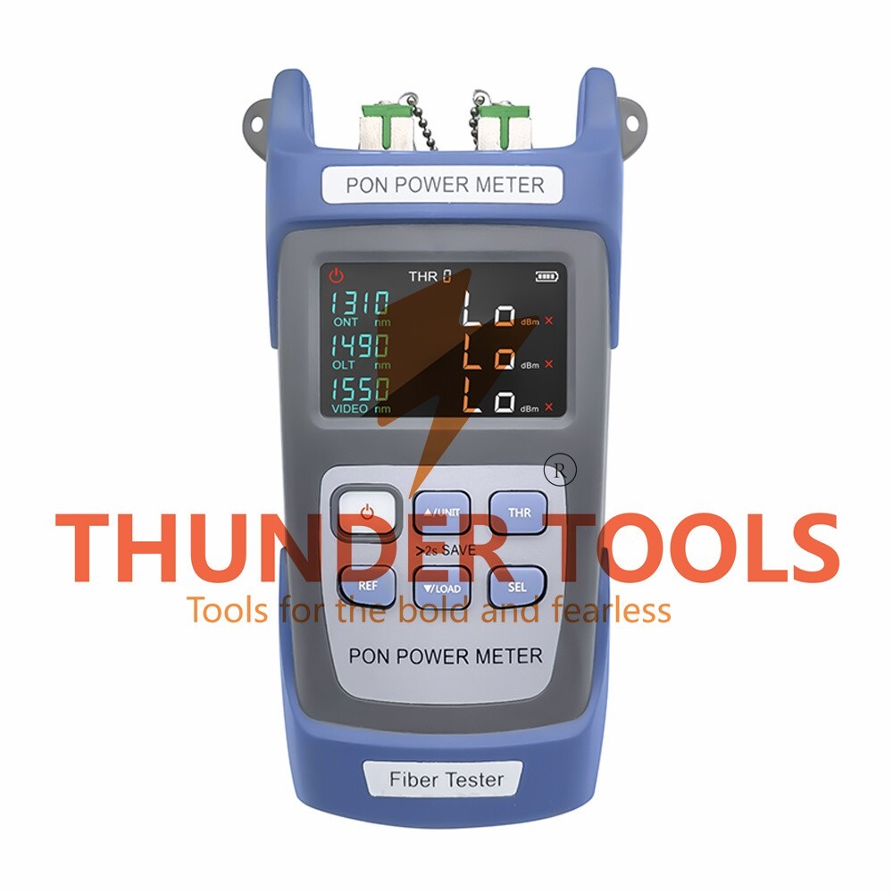 Thunder Tools Handheld PON Power Meter Optical Fiber Tester Network Ten