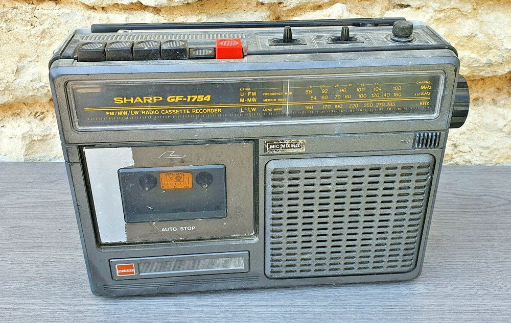 Vintage Sharp GF-1754 K7 Radio Transistors Non Functional