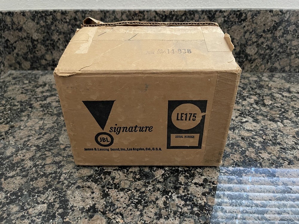 Single NOS JBL LE75 Blue Vintage Driver W/ Original Box Tested/ Working