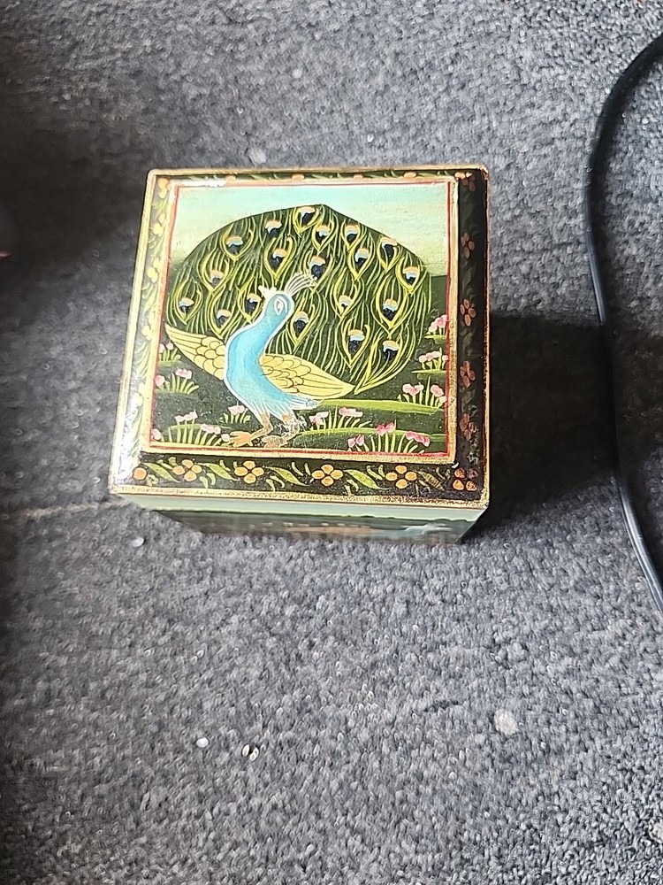 Peacock Trinket Box