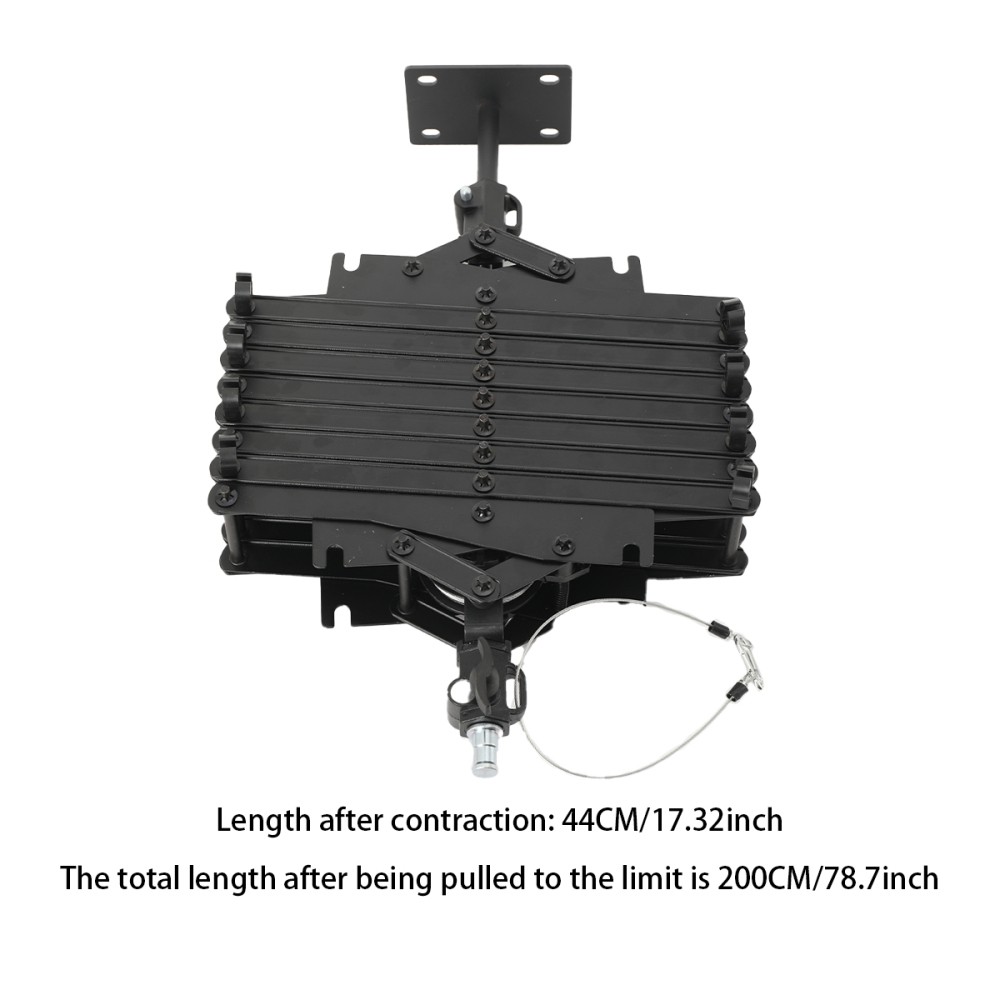 Retractable Drop Pantograph Studio Photography Ceiling Rail Light Holder 200cm