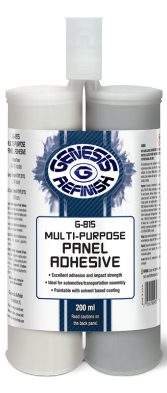GENESIS REFINISH MULTI-PURPOSE 2-PART PANEL ADHESIVE 200ML CARTRIDGE