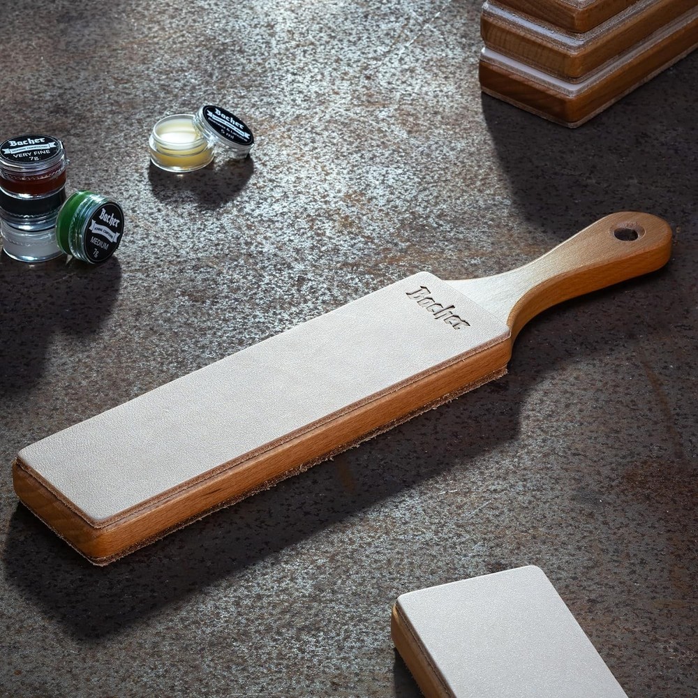 Leather Knife Strop with Polishing Compound