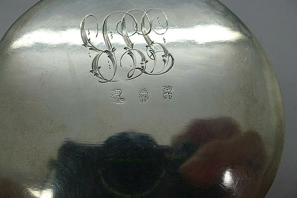 GERMAN SOLID 800 SILVER BOX HANAU GEORGE ROTH NICE SIZED COURTING SCENE W/ DOG