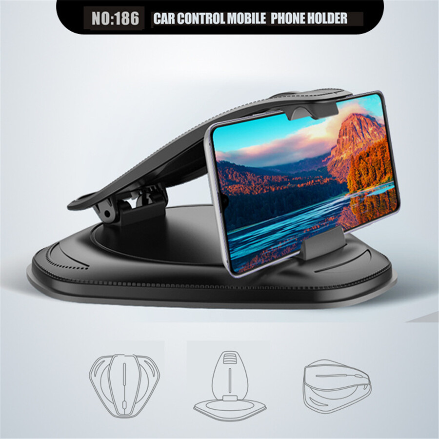 Adjustable Car Dashboard Phone Holder Clip Stand GPS Support Bracket Holder Kit
