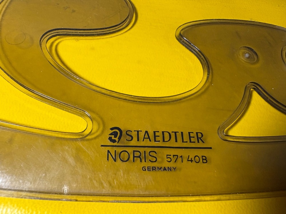 Lot Engineering Drafting Staedtler Curve Set As Found