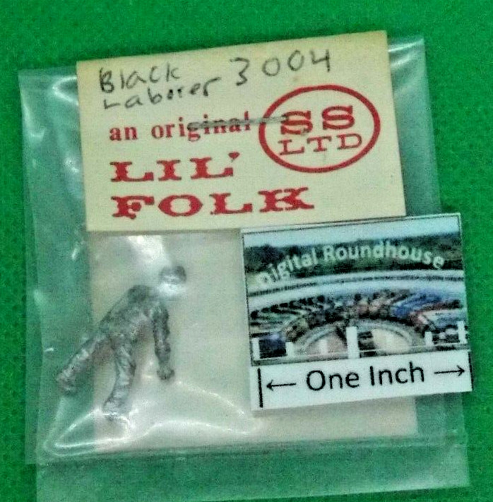 Scale Structures Ltd., Lil' Folk HO #3004 Black Laborer