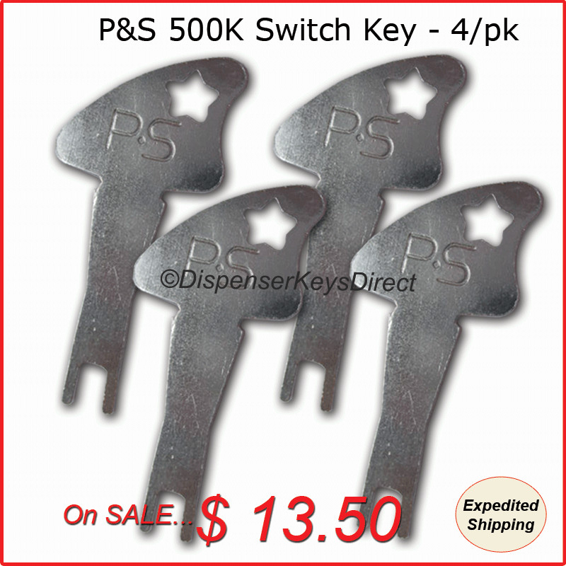Pass & Seymour 500K Tamper Proof Electrical Switch Key - (4/pack)