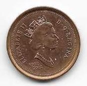 Canada 2002 Copper Penny Very Fine Condition