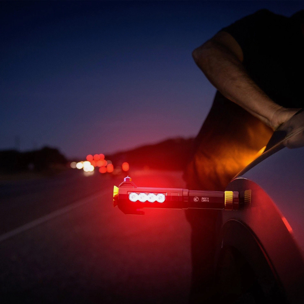 KC AutoLight 2-Pack Rechargeable Emergency Flashlight 1000 Lumens Magnetic Base