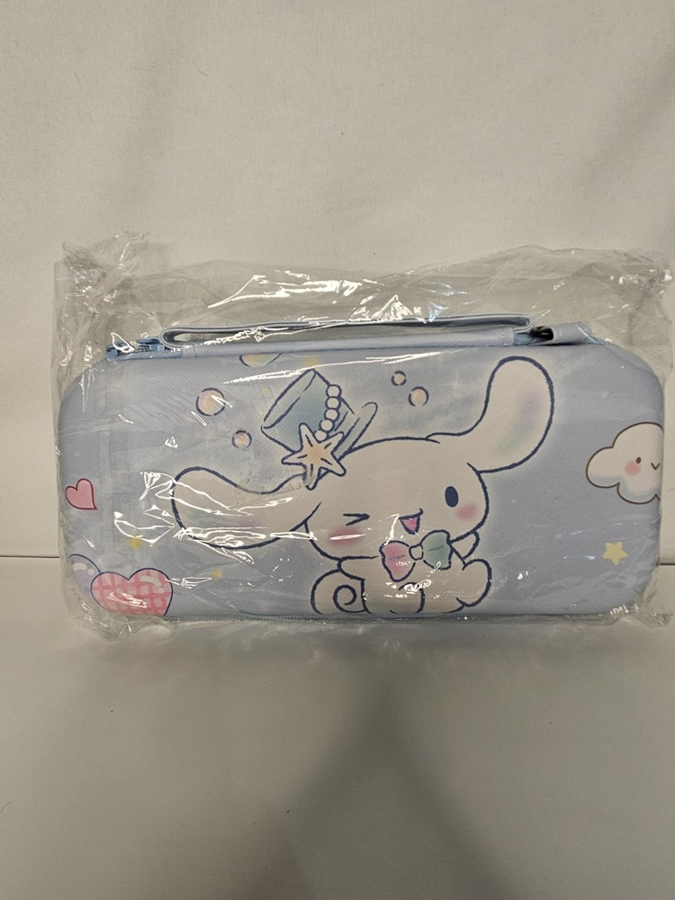 Cinnamoroll Carrying Case for Nintendo Switch on plastic with sticker kit inside