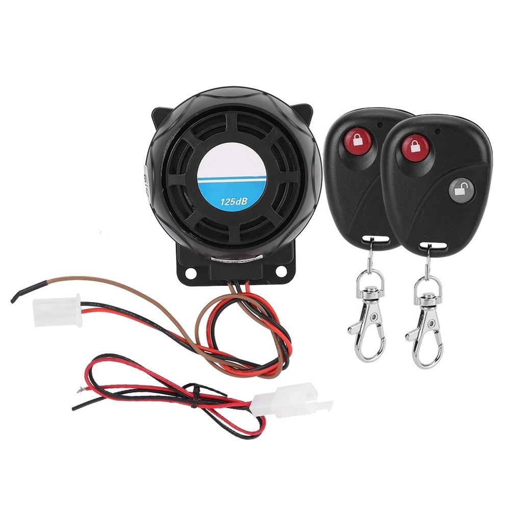 ˜105-125dB Motorcycle Remote Control Alarm Horn Anti Theft Security System