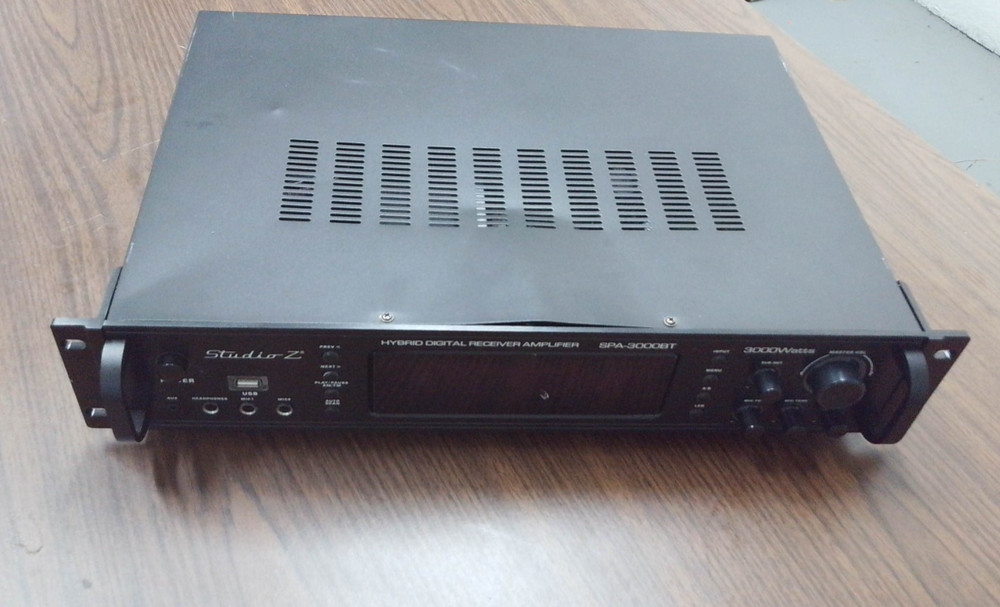 Studio Z SPA-3000BT Digital Receiver Amplifier - Bk - FOR PARTS