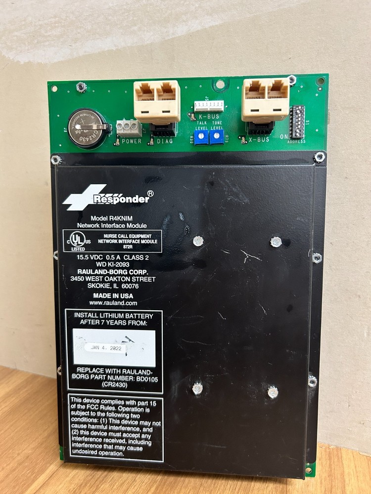 Rauland Responder 4000 R4KNIM Network Interface Module (USED)