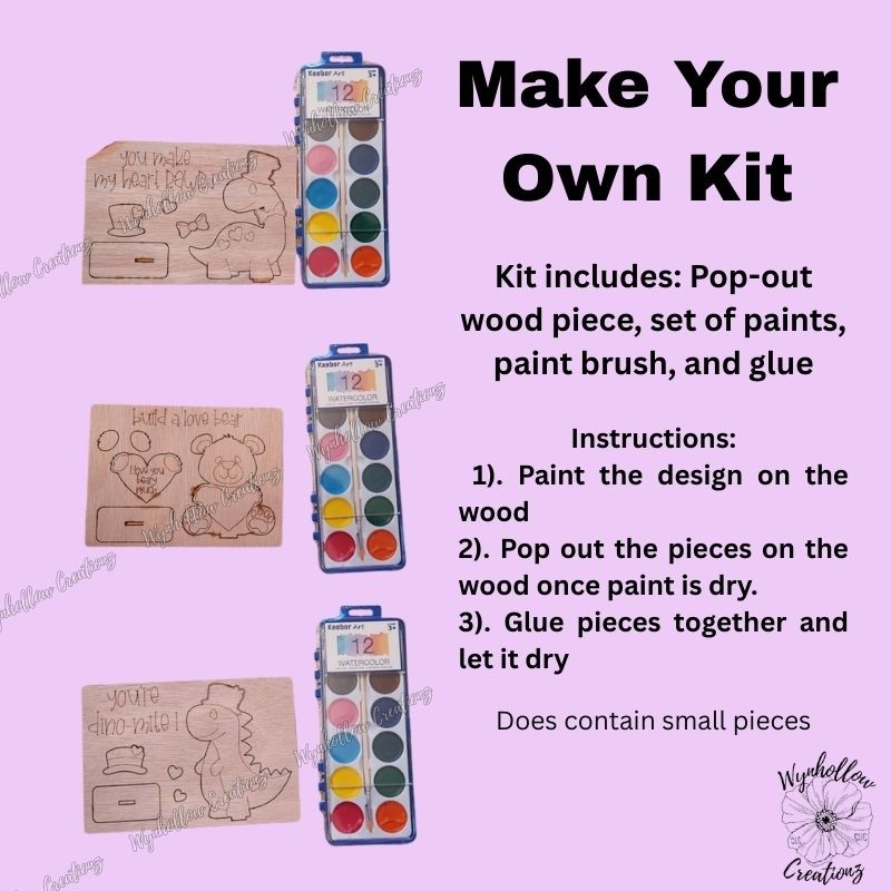 Valentine's Day Make Your Own Pop Out Kit