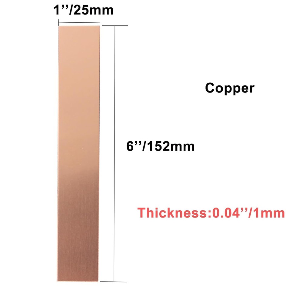 1 X 6 X 0.04 Inch Electroplating Anode Set-Nickel Sheet, Multicolor