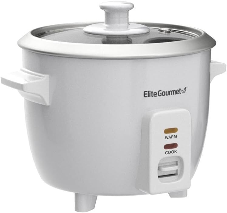 ERC-003 Electric Rice Cooker with Automatic Keep Warm Makes Soups, Stews, Gra...