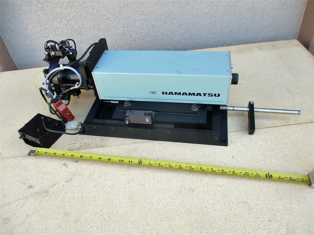 Hamamatsu Microscope Camera C1000 Type 12 With Linear Slide Positioner