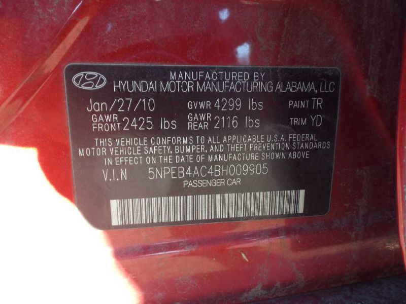 SONATA 2011 Owners Manual 196700