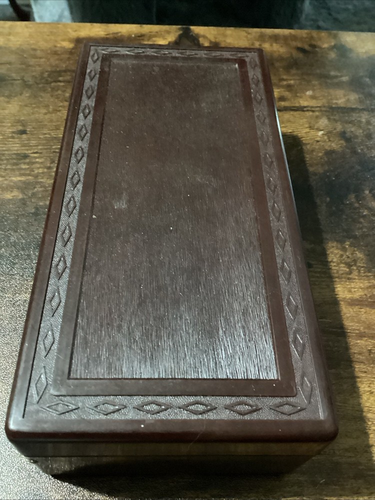 Vintage Gillette Razor Plastic Storage Brown Box