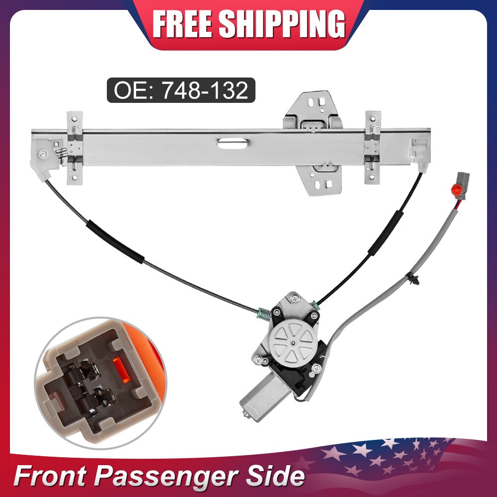 Power Window Regulator W/Motor For Honda Element 2.4L 2003-2011 Front Passenger
