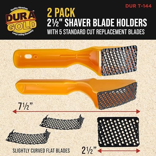 2-1/2" Shaver Blade 2 Pack, Includes 5 Total Standard Cut Replacement Holder