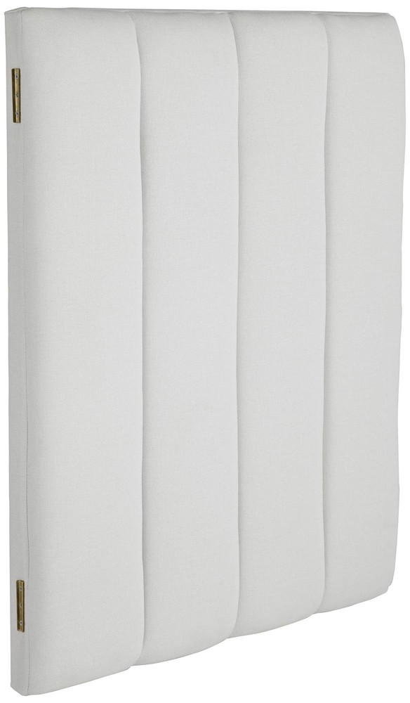 Trent Channel Tufted White Fabric Sideboard