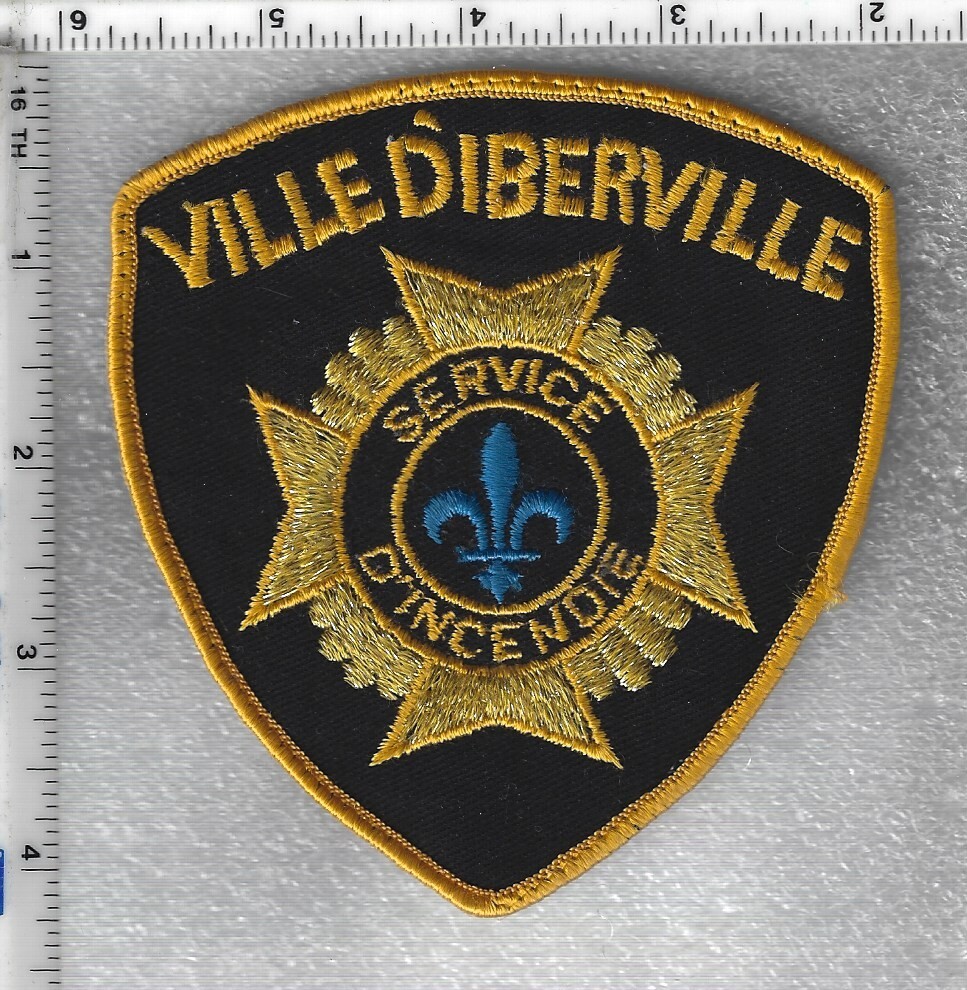 Ville D'Iberville Fire Dept (Quebec, Canada) Uniform Take-Off Shoulder Patch